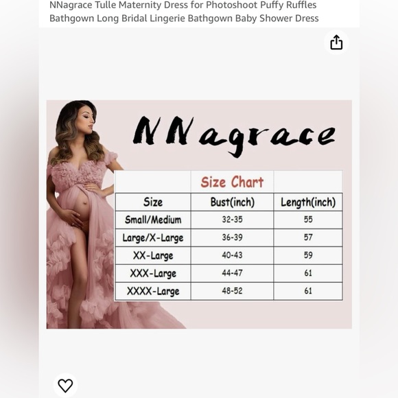 Lilac tulle color maternity gown dress - Picture 2 of 4